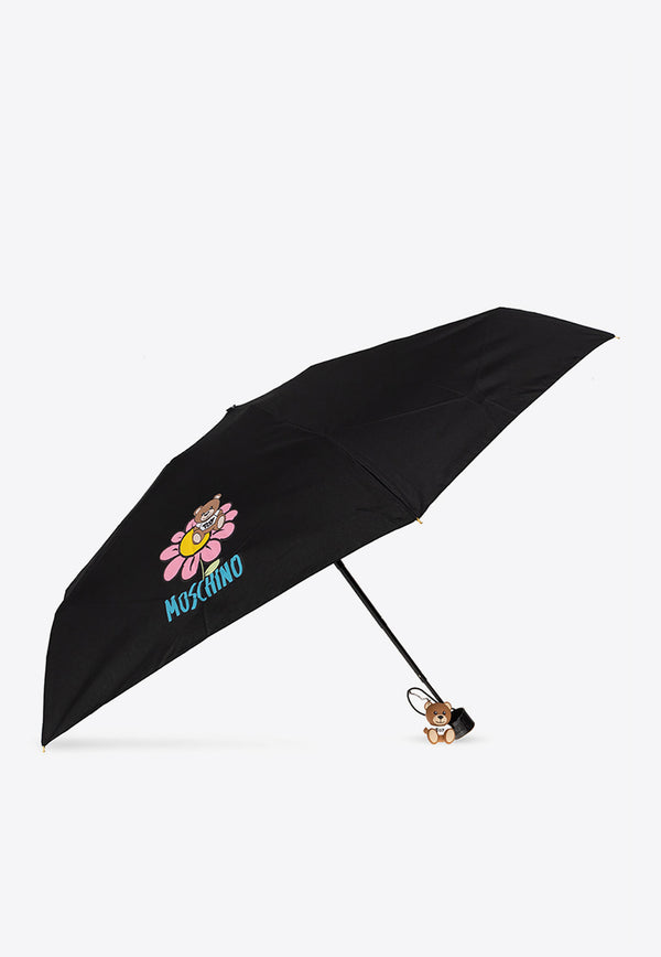 Moschino Supermini Logo Umbrella 8252 SUPERMINIA-BLACK Black