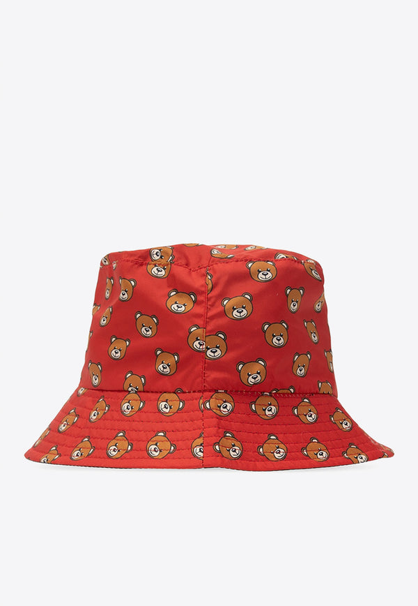Moschino Teddy Bear Bucket Hat 65134 M2129-007 Red