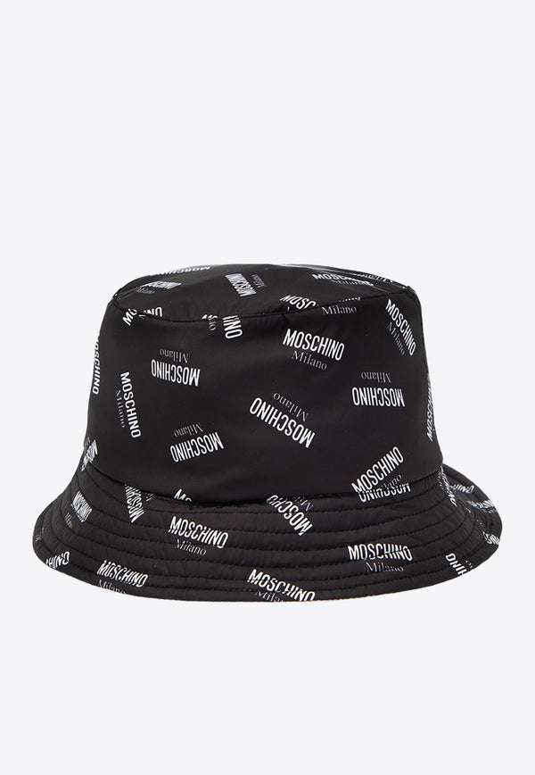 Moschino All-Over Logo Reversible Bucket Hat 65181 M2171-016