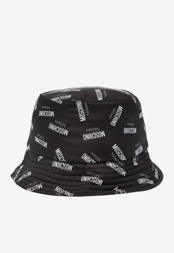 Moschino All-Over Logo Reversible Bucket Hat 65181 M2171-016
