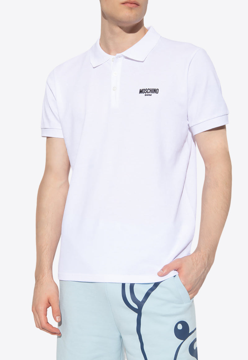 Moschino Logo Polo T-shirt A1303 2324-1 White