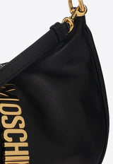 Moschino Logo-Plaque Hobo Bag A7472 8008-555