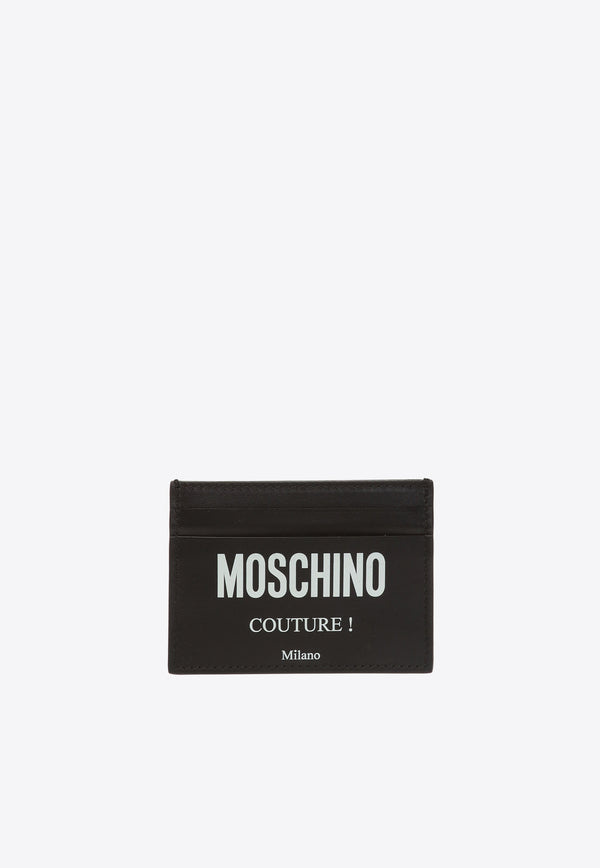 Moschino Logo Lettering Leather Cardholder A8103 8001-2555