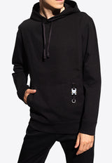1017 ALYX 9SM Buckle Detail Hooded Sweatshirt AAMSW0033FA04 0-BLK0001