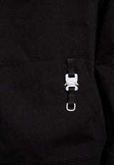 1017 ALYX 9SM Buckle Detail Hooded Sweatshirt AAMSW0033FA04 0-BLK0001