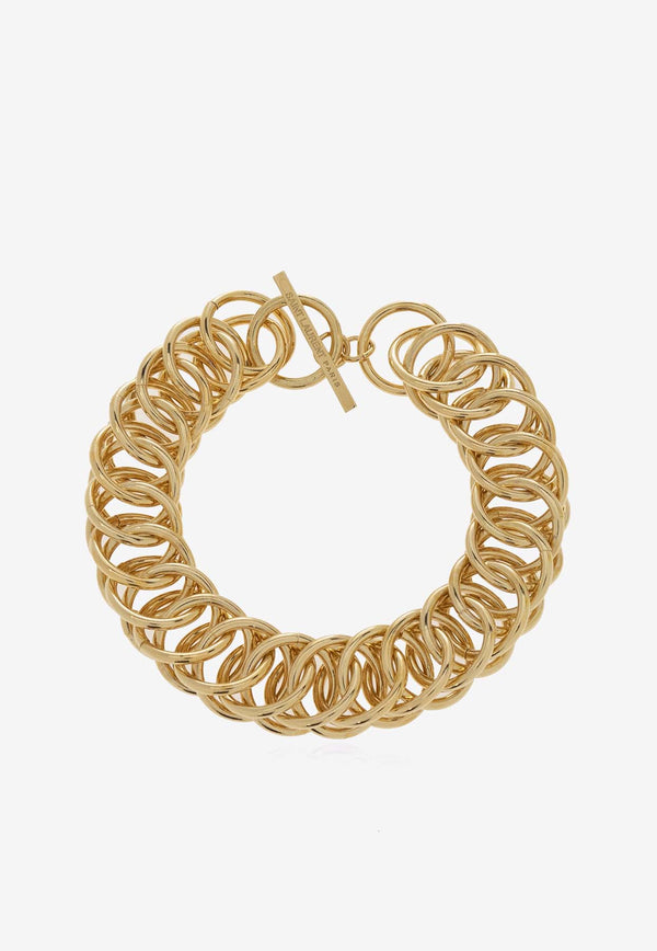 Saint Laurent Rope Chain Bracelet Gold 683315 Y1500-8204