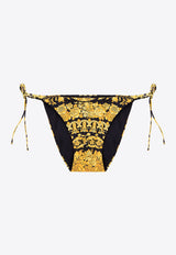 Versace Barocco Print Bikini Bottom Yellow ABD08007 A232992-A7900