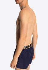 Versace Greca-Waistband Swim Shorts Navy ABU01022 A232415-A70W