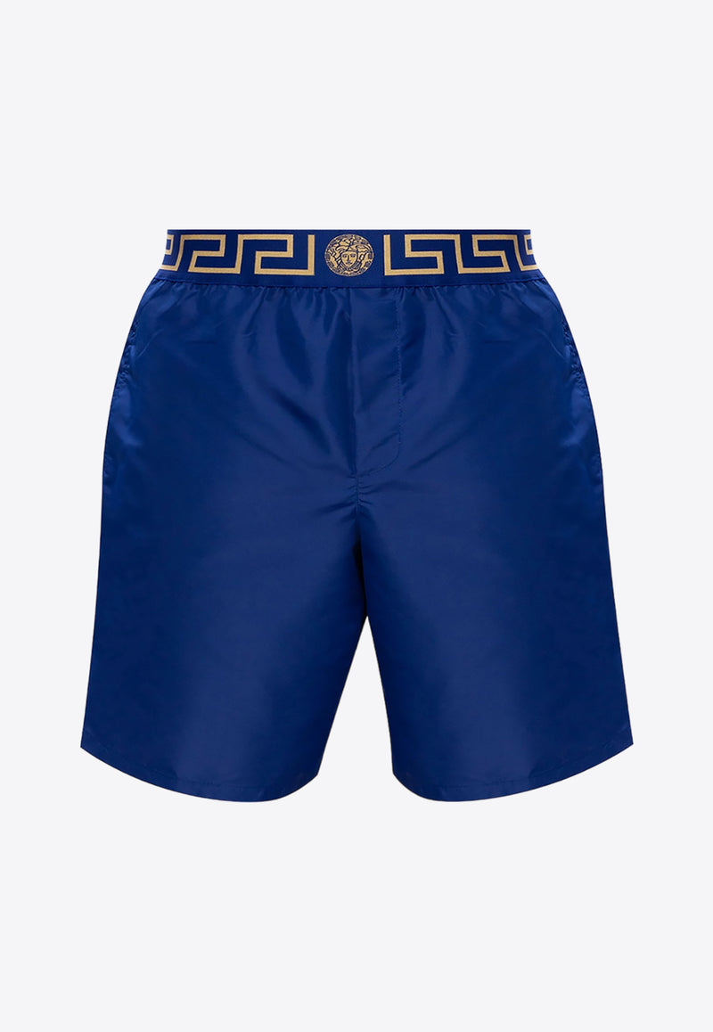 Versace Greca-Waistband Swim Shorts Blue ABU01023 A232415-A85K