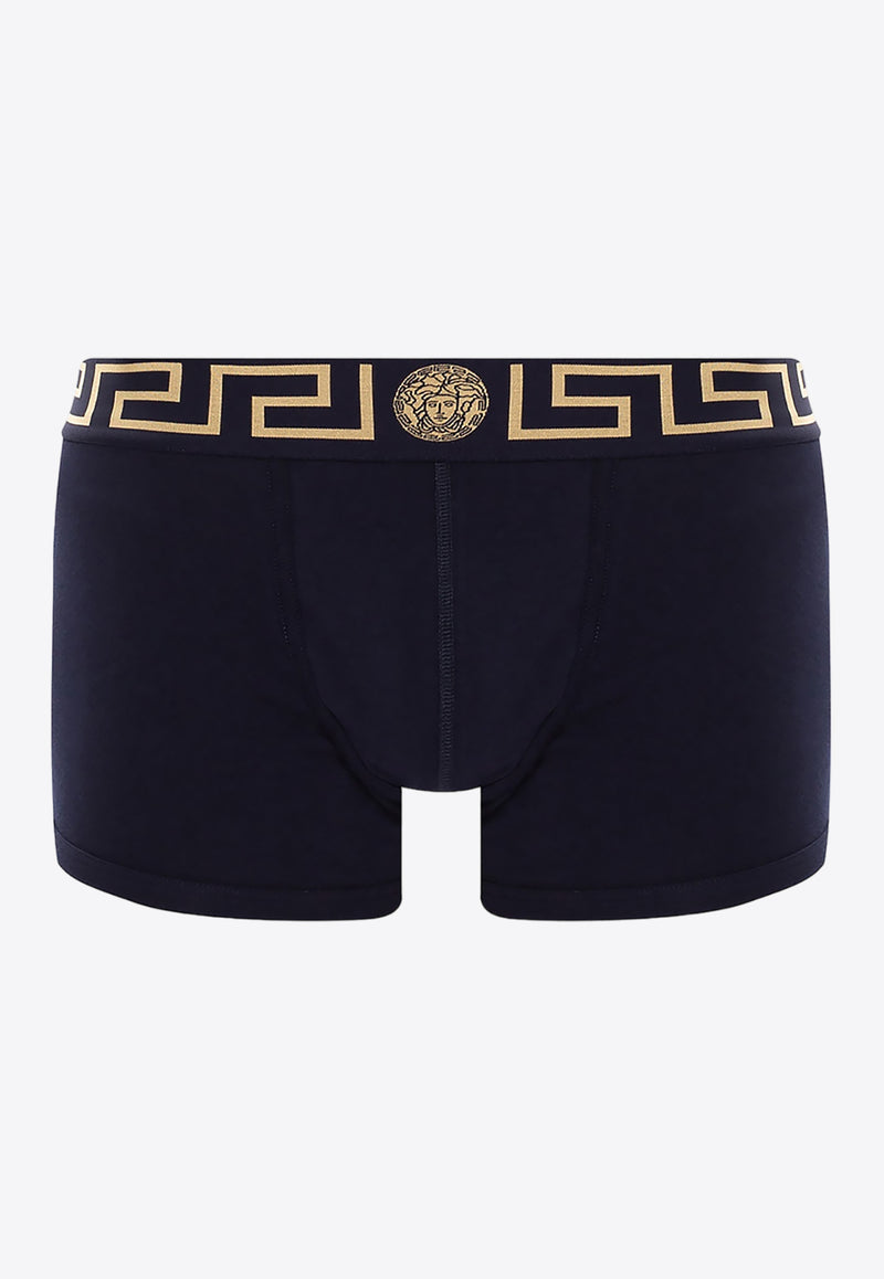 Versace Greca Waistband Boxer Briefs Navy AU10026 A232741-A70W