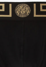 Versace Greca Waistband Boxer Briefs Black AU10026 A232741-A80G