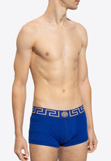 Versace Greca Waistband Boxer Briefs Blue AU10026 A232741-A85K