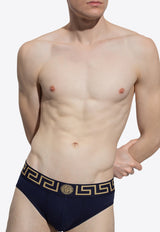 Versace Greca Border Briefs AU10027 A232741-A70W Navy