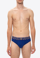 Versace Greca Border Briefs AU10027 A232741-A85K Blue