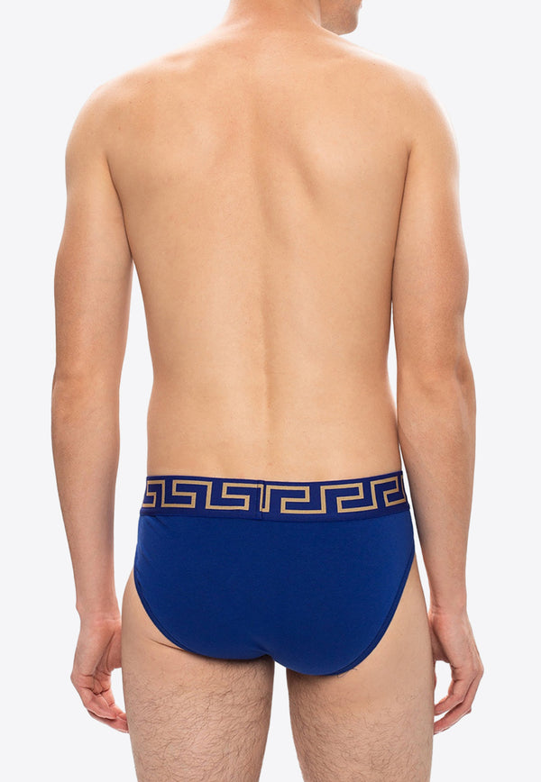 Versace Greca Border Briefs AU10027 A232741-A85K Blue