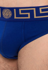 Versace Greca Border Briefs AU10027 A232741-A85K Blue