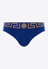 Versace Greca Border Briefs AU10027 A232741-A85K Blue