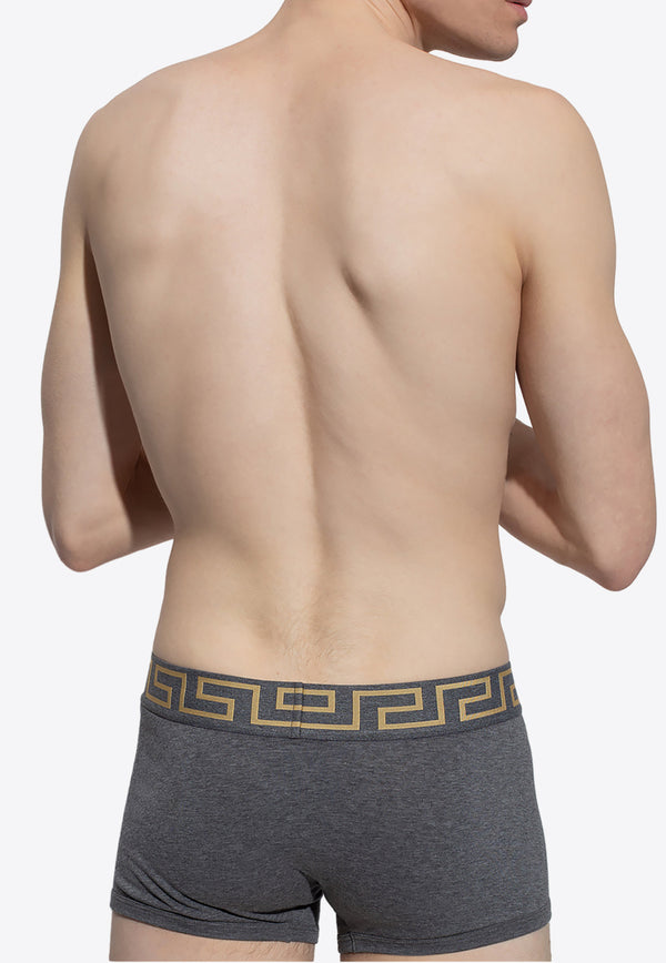 Versace Greca Border Trunks - Pack of 2 AU10181 A232741-A91M Gray