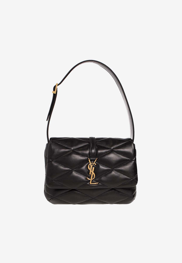 Saint Laurent Le 57 Hobo Shoulder Bag in Quilted Leather 698567 AAAO0-1000 Black