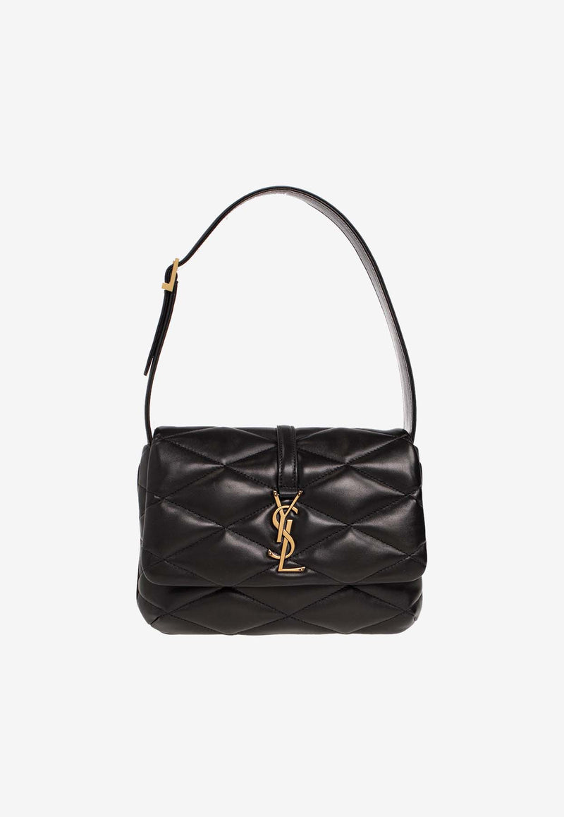 Saint Laurent Le 57 Hobo Shoulder Bag in Quilted Leather 698567 AAAO0-1000 Black