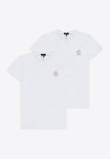 Versace Medusa Short-Sleeved Undershirt - Pack of 2 AU10193 A232741-A1001 White