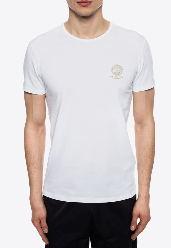 Versace Medusa Short-Sleeved Undershirt AUU01005 A232741-A1001 White