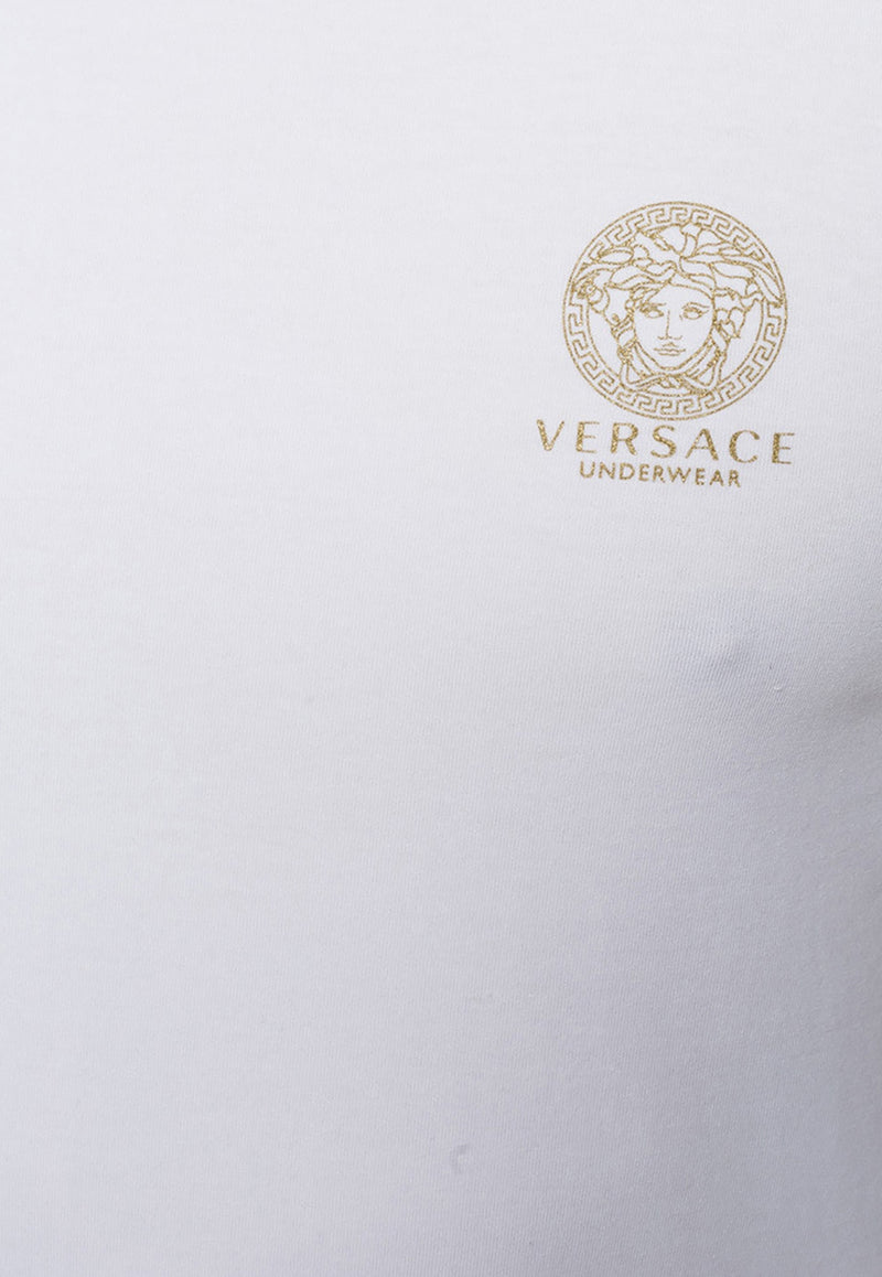 Versace Medusa Short-Sleeved Undershirt AUU01005 A232741-A1001 White