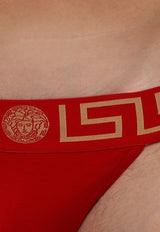 Versace Greca Border Jock Straps AUU01017 A232741-A9X2 Red