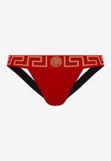 Versace Greca Border Jock Straps AUU01017 A232741-A9X2 Red