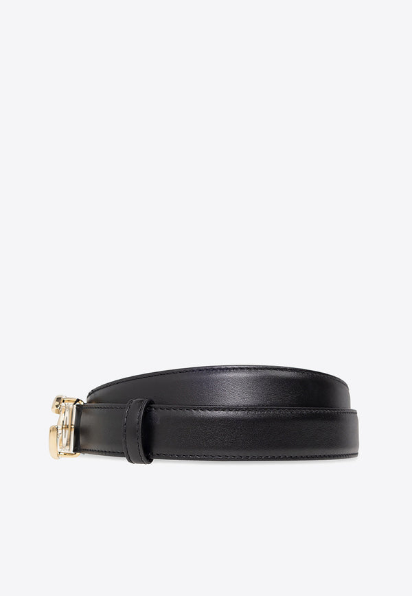 Dolce & Gabbana Interlock Logo Leather Belt BE1447 AW576-80999