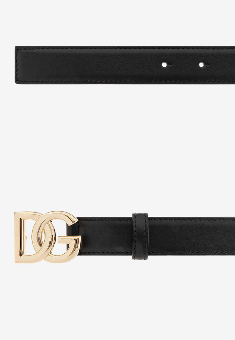 Dolce & Gabbana Interlock Logo Leather Belt BE1447 AW576-80999