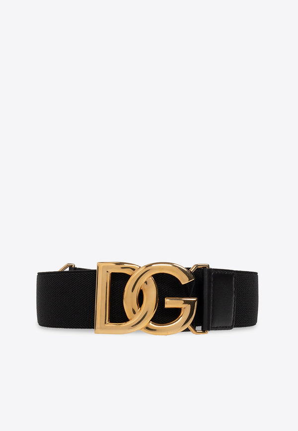 Dolce & Gabbana Interlock Logo Elasticated Belt BE1459 AQ271-8G939