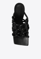 Bottega Veneta Stretch 90 Nappa Leather Twist Mules Black 716242 V2O20-1000