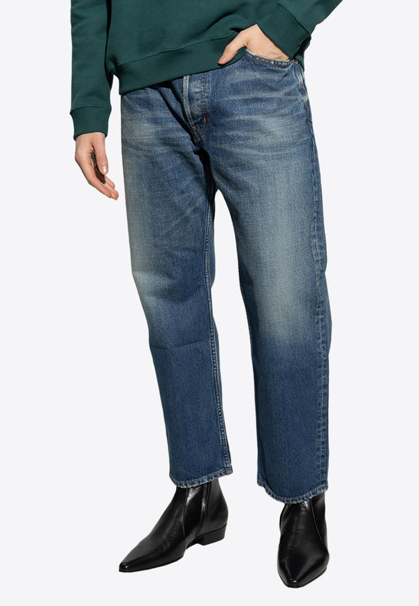 Saint Laurent Mick Straight Jeans 725776 Y07HA-4296 Blue