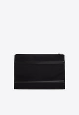 Alexander McQueen The Harness Logo Clutch Bag Black 726315 1AALD-1000