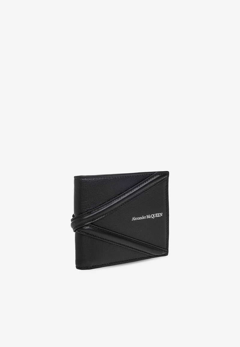 Alexander McQueen The Harness Calf Leather Wallet Black 726320 1AAD0-1000