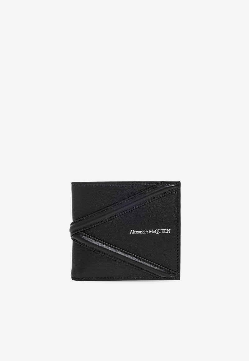 Alexander McQueen The Harness Calf Leather Wallet Black 726320 1AAD0-1000