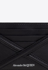 Alexander McQueen The Harness Calf Leather Cardholder Black 726324 1AAD0-1000