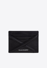 Alexander McQueen The Harness Calf Leather Cardholder Black 726324 1AAD0-1000