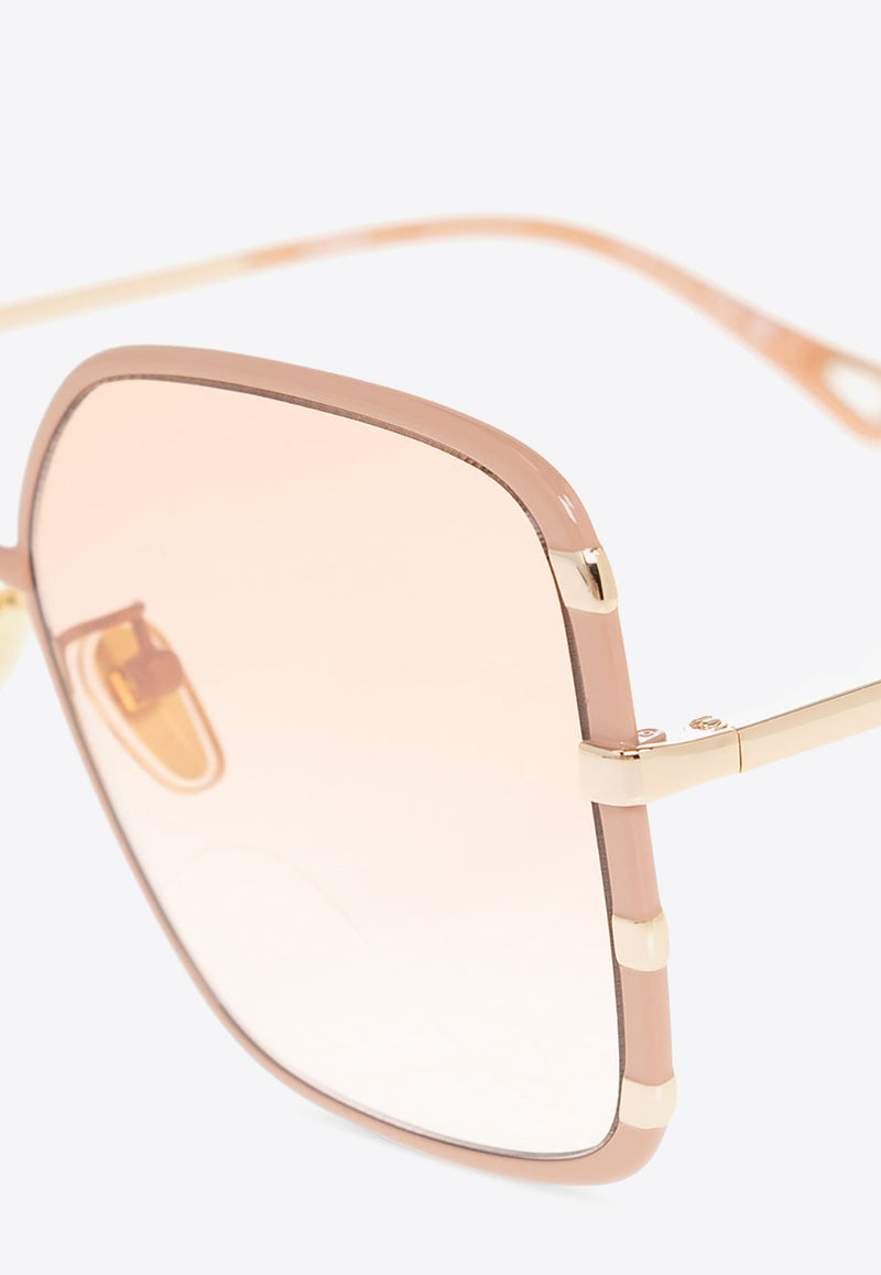 Chloé Celeste Rectangular Sunglasses Pink CH0143S-003 0-0