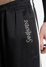 Saint Laurent Logo Track Pants 733507 Y3G36-1000 Black