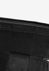 Bottega Veneta Arco Intrecciato Leather Document Holder Black 736185 VB1K0-8480