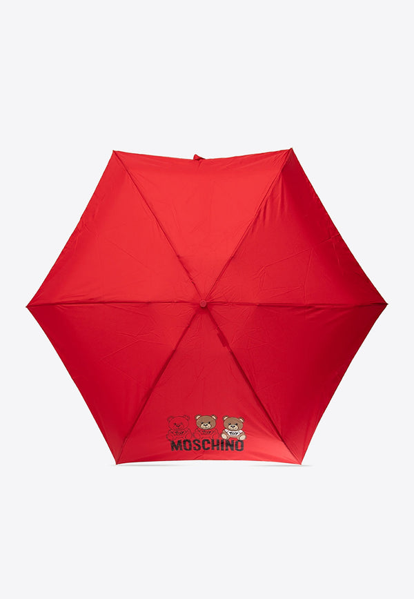 Moschino Logo-Printed Umbrella 8061 SUPERMINIC-RED