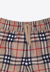 Burberry Kids Boys Malcolm Checked Shorts Beige 8062274 A7028-ARCHIVE BEIGE IP CHK