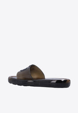 Tory Burch Bubble Jelly Slides Black 85010 0-004