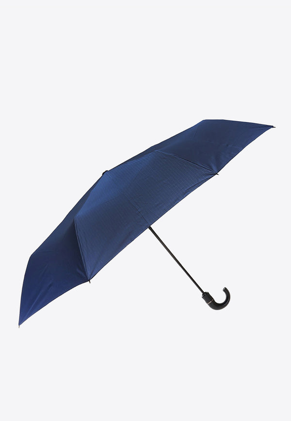 Moschino Pinstriped Folding Umbrella 8509 TOPLESSF-BLUE