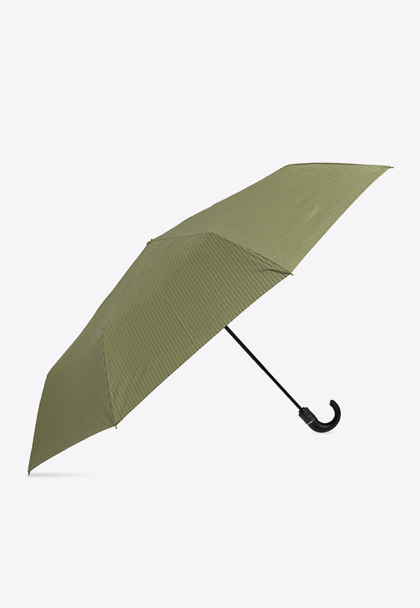 Moschino Pinstriped Folding Umbrella 8509 TOPLESSM-GREEN