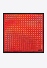 Moschino Bear-Motif Silk Pocket Square E5000 M5261-003