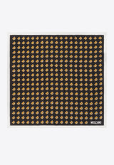Moschino Bear-Motif Silk Pocket Square E5000 M5261-005