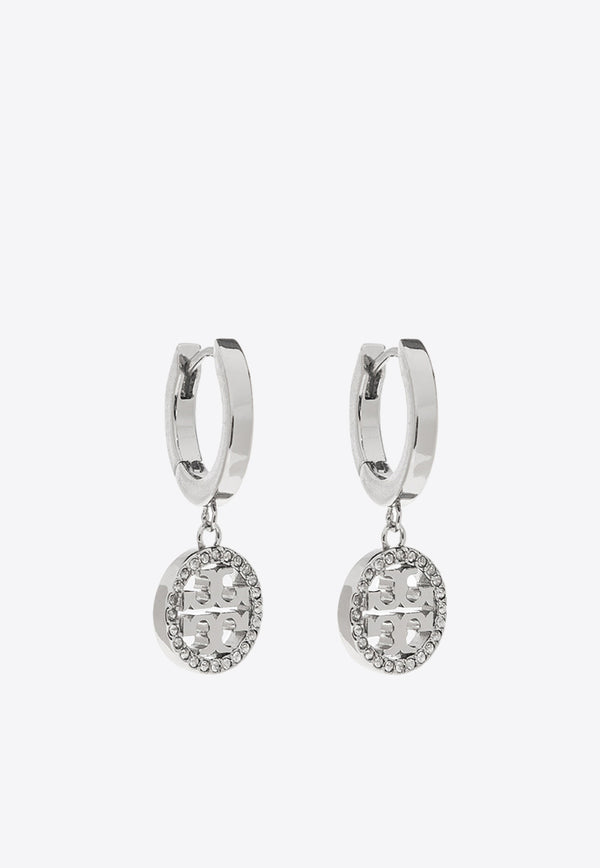 Tory Burch Miller Hoop Earrings Silver 87041 0-042